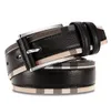 2022 Hoge kwaliteit echte lederen riem voor mannen en vrouwen Fashion Pin Buckle Plaid Belt Cowhide Designer Belt Riemen Letter Cintura Ceintures Tailleband B221