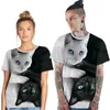 camisetas del gato más tamaño