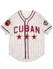 GLAA3740 Big Boy Cuban Stars Centennial Heritage Baseball Jersey White Red Vertical Stripes 100% Stiched Name Stiched Number