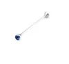 Cristal Cravate Bar Hommes Chemise Col Pin Cravate Cravates Clip Fermoir Broche Barbell Revers Bâton Colliers Boucle Couleurs Mélangées