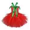 Strawberry Baby Girls Dress born Lace Princess es For 1st Year Birthday Christmas Costume Infant Party 220422