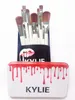 HUDA BEAUTY 12Pcs Makeup Brush Set With Iron Box Blusher Powder Foundation Eye Shadow Blender Liner Lip Cosmetics Beauty Tools 220616
