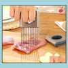 Fruit groentegereedschap keuken keuken eetbar huizen tuin tomaten slicer roestvrijstalen fruit snijwerk gereedschap perfecte sli dhsvg