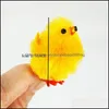 Other Festive Party Supplies Home Garden 36Pcs Mini Easter Chick Simation Cute Colorf Chicks Baby For Easters Egg Bonnet Decoration 164 N2