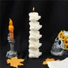 Ferramentas de artesanato moldes de vela para fazer simulação corporal humano silicone 5 vértebras molde diy halloween decoração artesanal