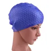 シリコンの防水キャップは耳を保護する長いヘアスポーツ水泳プール帽子水泳キャップ無料サイズの男性女性大人220621