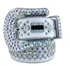 2022 BB Simon rhinestone Belt with bling rhinestones for mens Women Designer belts as birthday Christmas gift274K
