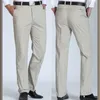 Pantaloni casual da uomo 100% cotone Taglia 40 Pantaloni dritti primavera estate 55-100 kg Indossare pantaloni caldi e comodi Abbigliamento maschile 220325