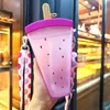 Cute Teen Heartthrob Straw Cup Schoolgirl's High-perfil Mug Creative Summer Popsicle Water Cups FREE By Sea YT199504
