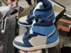 Jumpman 1 Basketskor Kvinnor Mens 1s Universitet Blue Trainers Sneakers Trophy Room Chicago High OG Hyper Royal Barely Orange Digital Rosa Sneaker