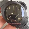 VS Maker Relojes de súper calidad 44 mm PAM438 PAM00438 1950 GMT 3 días de reserva de energía Bisel de cerámica CAL P 9001 Movimiento mecánico Aut240D