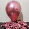 Décoration de fête 30 pièces 5 pouces ballon en métal au latex pour décorations de Noël, mariages, fêtes d'anniversaire, fêtes de bébé, anniversaire