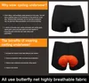 Motorfietskleding Men Bicycle Bike Cycling ondergoedbroeken Shorts met spons gel 3D Gededekte korte cyclus 2022