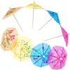 Bar Tools Umbrella Parasol Cocktail Picks Cupcake Toppers Luau Toothpicks Hawaiian Party Decorations Multicolored XBJK2204