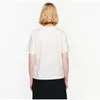 女性用Tシャツの春と夏のニッチオールマッチブロンズサンフラワープリントホワイトファッショントップ女性の短袖のTシャツ人