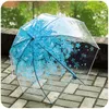 100pcs Big Clear Cute Bubble Deep Dome Umbrellas Transparent Umbrella Clear parasols