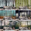 Decorazioni per la casa Stampa foresta luminosa Boho Realistico Tappeti per dormitori per camera da letto di grandi dimensioni appesi a parete J220804