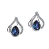 Boucles d'oreilles goutte d'eau en cristal de qualité supérieure pour femmes bijoux mode argent 925 filles Piercing accessoires sur l'oreille brillant Moni22