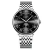 Relojes de pulsera 2022 CUENA Relojes para hombre Calendario de moda Reloj Hombres Negocios Cinturón de acero inoxidable Reloj de pulsera de cuarzo Reloj Hombre Reloj Hombre