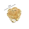 Pierścionki ślubne złoto kolor mody pusta liście biżuterii palców kwiatowych dla kobiet dziewczęta hawajska afryka unisex impreza wynn22