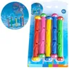 Retail Package Summer Torpedo Rocket Throwing Toy Funny Swimming Pool Diving Game s Children Underwater Dive CS 220715