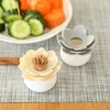 Sublimation 2 In 1 Creative Toothpick Holder Table Decoration Lotus Shaped Cottons Bud Holders Cotton Swab Box Toothpicks Holder