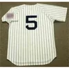 qqq8 C202 Hommes 1 BILLY MARTIN 4 LOU GEHRIG 3 BABE RUTH 5 JOE DIMAGGIO 1983 Maillot de baseball à domicile