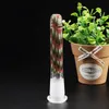 Color pattern glass downstems Fancy little smoking pipe Bong hookah accessories diffuser dab rig Down stem with high quality size 2.5 to 6.5inches