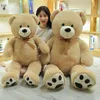 Pc Cm Giant Size American Teddy Bear Hugs High Quality Stuffed Soft Animals Toy For Children kawaii Birthday Gift J220704
