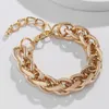 Big Heavy Cuban Link Chain Collier ras du cou et bracelet esthétique en or pour femme Hip Hop Punk Rock Rappeur Mode Bijoux Accessoires Bijoux Cadeaux de fête d'anniversaire