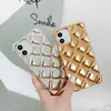 Moda Rhombic Pattern Caso para iPhone 14 Pro Max 13 14 Plus