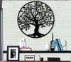Arte de pared de metal, arte de pared de árbol de la vida, letrero de árbol genealógico de metal, decoración de pared de metal