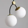 Lampade a sospensione Ramo di un albero Lampadario a led Design Bolla di vetro Lvy Luce orizzontale Soggiorno Cucina Bar Camera da letto Art Déco Lampada molecolare