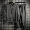 Mäns Tracksuits 2022 Fashion Sports Wear Two Pieces Set Mens Hoodie + Byxor Harajuku Utskrift Vår Höst Casual Outfit Men Sweatsit