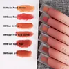 Lipgloss 6 Farben Samt matte langlebig ohne verblassende Lippenstift wasserdichte Tint -Kosmetik weibliche Glasur Cream Makeup5402414