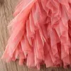 Citgeett Spring Autumn Toddler Kids Beable Girls Clothing Tops T-shirt Lace Tutu Salia Ruffles Dress Roupent Sett J220711