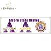 130GSM 150D Materiale NCAA Alcorn State Braves Flag Stampa fronte-retro 1,5 * 5ft (45cm * 150cm) Tessuto lavorato a maglia Banner decorazione volante casa giardino flagg
