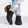 Nieuwe herfst dames laarzen vrouwelijke vierkante hiel slip op dames hoge hakken schoenen gericht teen casual dames mode schoenen vrouwen 201103