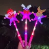 LED -licht stokt Lumineuze fluorescerende sterren verlichten vlinderprinses Fairy Magic Wand Party Supplies Birthday Christmas Gift