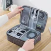 Travel Cable Bag Portable Digital USB Gadget Organizer Charger Wires Cosmetic Zipper Storage Pouch Kit Case Accessories Supplies 220421
