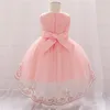 Девушка платья для малыша летняя маленькая девочка платье ребенка 1 -й дни рождения для одежды для цветочных вечеринок свадьба принцесса