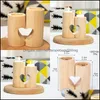 Candle Holders Home Decor Garden Wooden Sweet Heart Holder Wedding Decoration Of Table Candles Creative Wood Square Tea Lamp 63 P2 Drop De