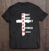 قمصان الرجال المسيحية تقدم النصر في محنة 19 قميص جوشوا للرجال تي شيرت تي شيرت