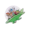 Pimler broşlar vintage uzay gemisi anime rozetleri sırt çantası yılı hediye yaka emaye pimi mücevher aksesuarları modapinler