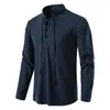 2022 Yaz Yeni Erkekler Kısa Kollu T-Shirt Pamuk Katı Katı Sıradan Tam Kollu V Yastık Gömlek Erkek Drawstring Nefes Alabilir Polo Gömlek CX220421