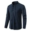 2022 Summer New Men's Short-Sleeved T-shirt Cotton Solid Casual Full Sleeve V-neck Shirt Male Drawstring Breathable Polo Shirts CX220421