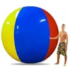 기념품 80cm 100cm 150cm 200cm 거대한 풍선 해변 공은 큰 3 가지 컬러 두꺼운 PVC 물 배구 축구 야외 파티 장난감 972 D3