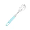 2022 Stainless Steel Manual Egg Beater Tools Creative Household Plastic Handle Mixer Baking Cream Eggs Stirring Kitchen Tool