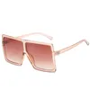 Fashion Plastic Big Square Frame Oversized Colorful Custom Women Shade Sunglasses Sun Glasses 2022