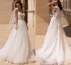 Księżniczka Boho Suknia ślubna 2022 Sweetheart Glitter Tulle Suknie ślubne Zepchnij pociąg Robe de Mariee Backless Dostosuj Made Bride Vestidos Noiva